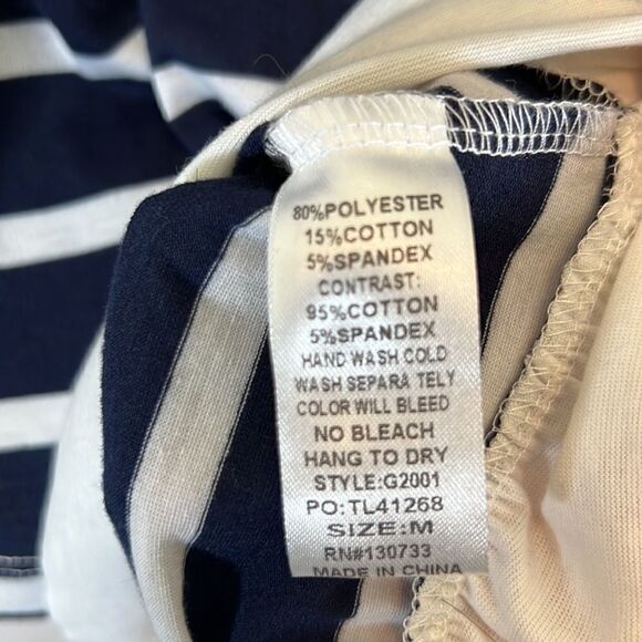 Umgee Striped Blouse w/ Ruffle Hem - Picture 7 of 7